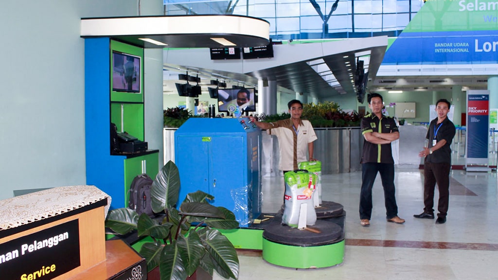 Jasa Pembungkusan Bagasi di Bandara Internasional Lombok 2